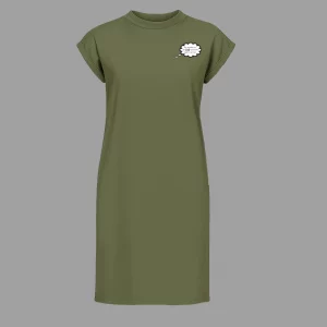 Frauen Kleid kurzarm Ich erlaube mir, die Welt nicht mehr ernst zu nehmen.