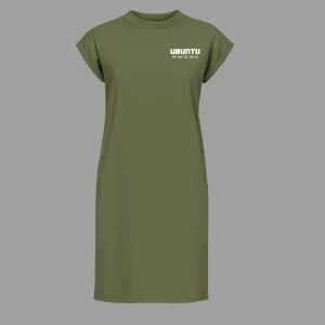 Frauen Kleid kurzarm Ubuntu Wir sind, also bin ich.