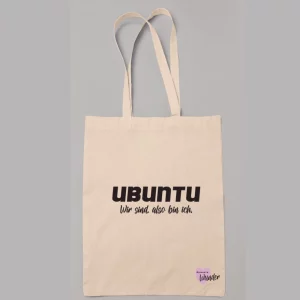 Stoffbeutel "Ubuntu Wir sind, also bin ich."