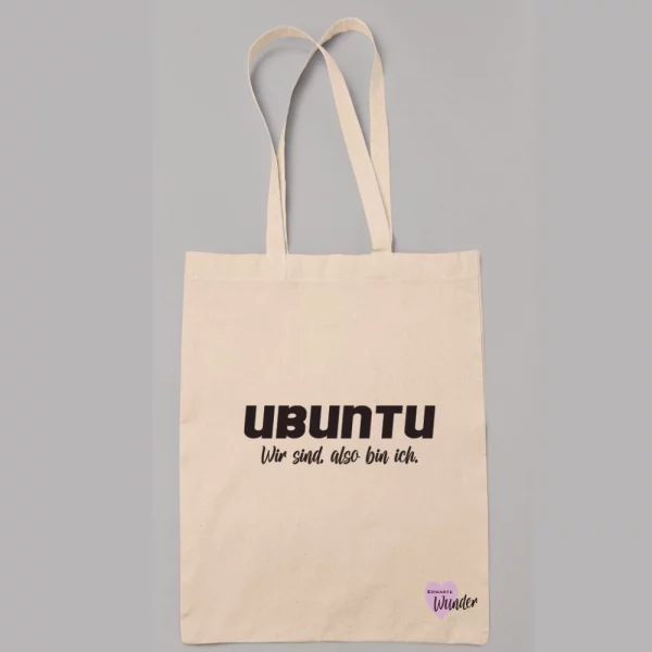 Stoffbeutel "Ubuntu Wir sind, also bin ich."