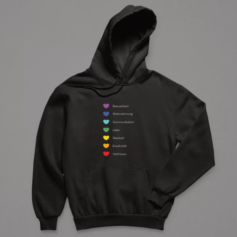Hoodie Herren "Die 7 Chakren"