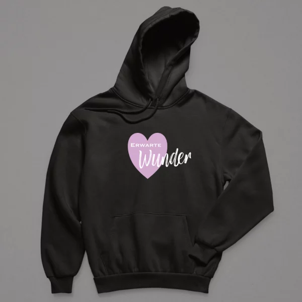 Hoodie Herren "Erwarte Wunder"