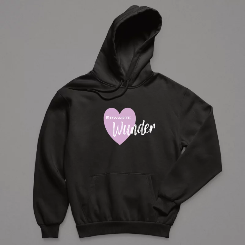 Hoodie Herren "Erwarte Wunder"