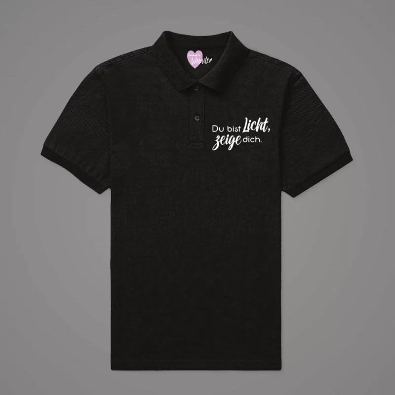 Damen Poloshirt  "Du bist Licht, zeige dich."