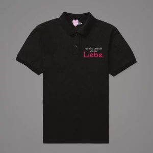 Damen Poloshirt Wir sind umhüllt von der Liebe.
