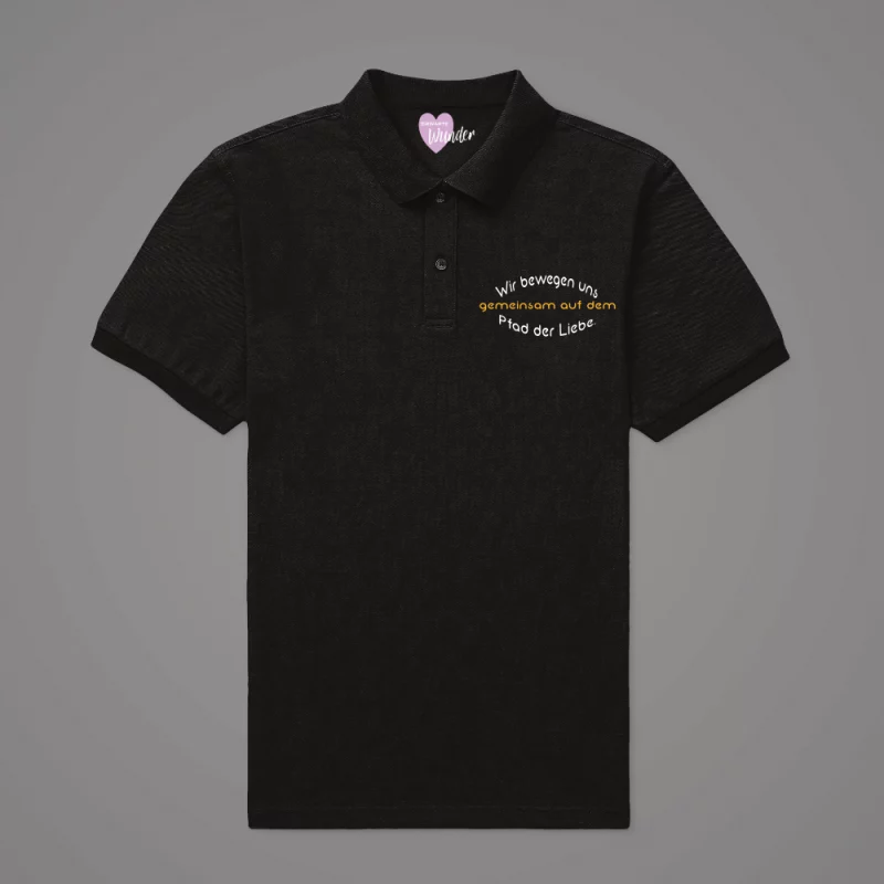 Damen Poloshirt "Wir bewegen uns gemeinsam auf dem Pfad der Liebe."