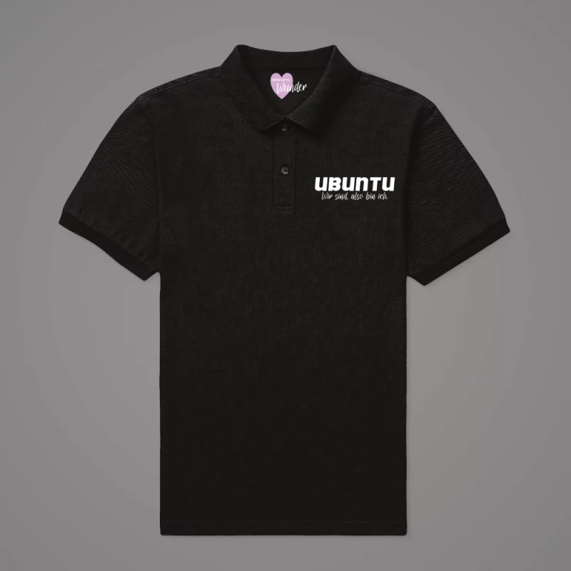 Damen Poloshirt "Ubuntu Wir sind, also bin ich."