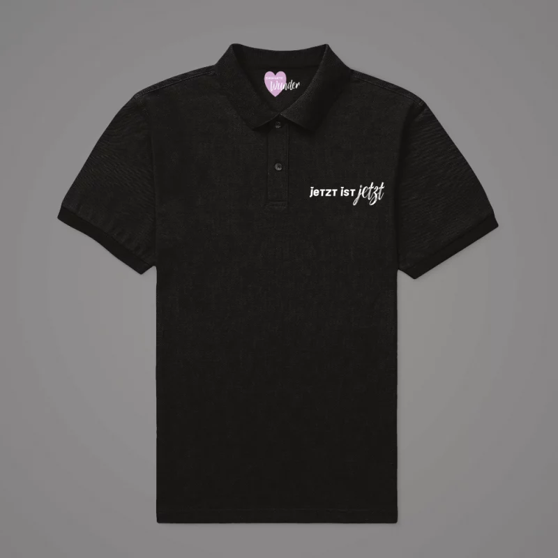 Damen Poloshirt  "Jetzt ist Jetzt"