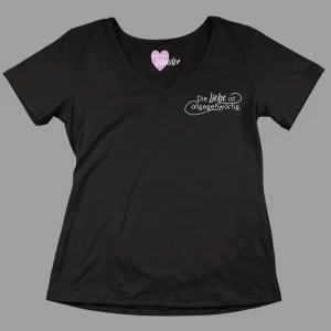 Damen-T-Shirt Die Liebe ist allgegenwärtig