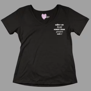 Damen-T-Shirt Willst du Recht haben oder glücklich sein?