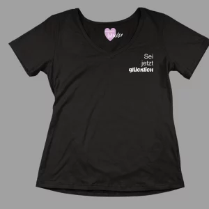 Damen-T-Shirt Sei jetzt glücklich