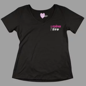 Damen-T-Shirt Happy Mind, Happy Life