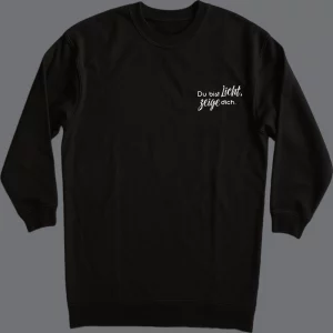 Frauen Kleid langarm Du bist Licht, zeige dich.