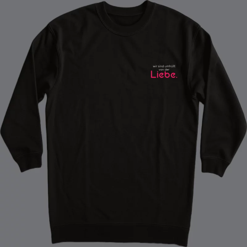 Damen Kleid langarm "Wir sind umhüllt von der Liebe."
