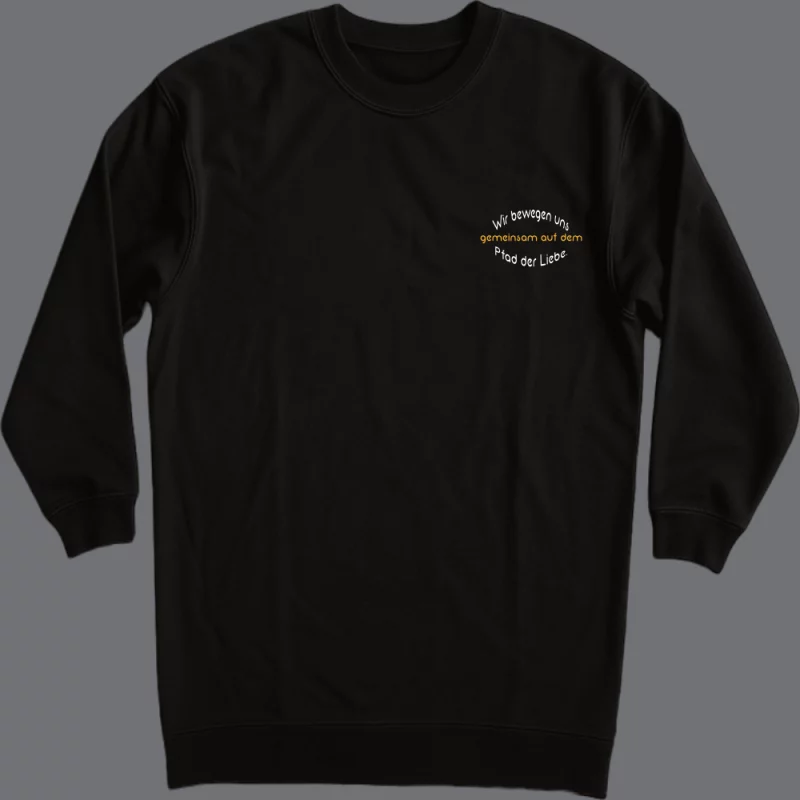 Damen Kleid langarm "Wir bewegen uns gemeinsam auf dem Pfad der Liebe."