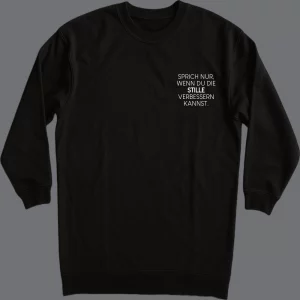 Frauen Kleid langarm Sprich nur, wenn du die Stille verbessern kannst.
