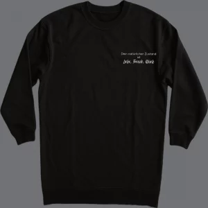 Frauen Kleid langarm Dein natürlicher Zustand ist Liebe, Freude, Glück