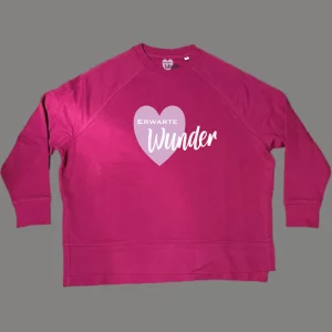 Damen Sweatshirt oversize Erwarte Wunder