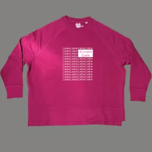 Damen Sweatshirt oversize Liebe ist unsere Quelle.