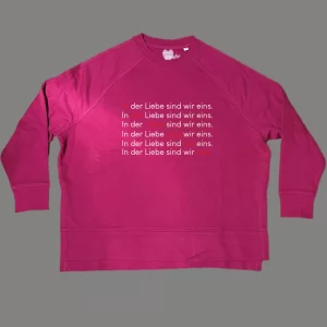 Damen Sweatshirt oversize In der Liebe sind wir eins.