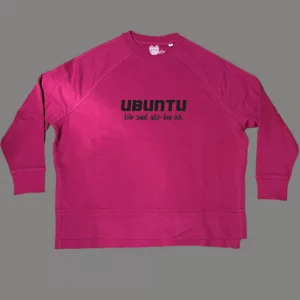 Damen Sweatshirt oversize Ubuntu Wir sind, also bin ich.