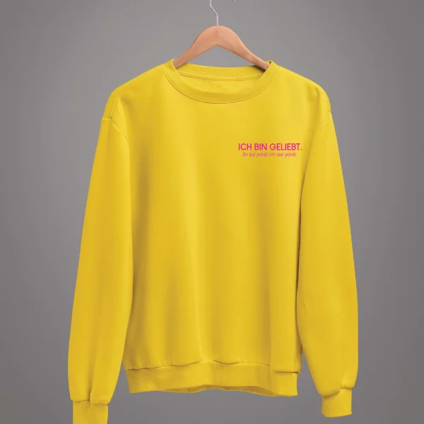 Unisex Sweatshirt  "Ich bin geliebt. Du bist geliebt. Wir sind geliebt." – Bild 4