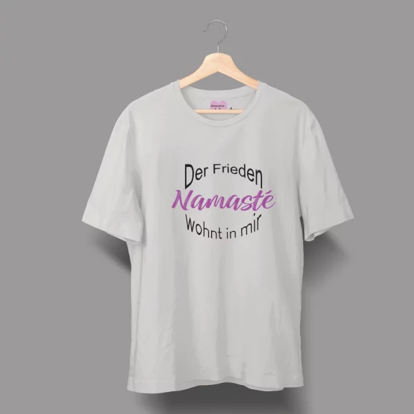 Unisex T-Shirt  "Der Frieden wohnt in mir, Namasté" – Bild 3