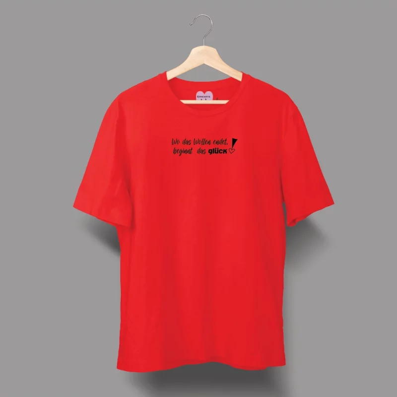 Damen T-Shirt  "Wo das Wollen endet, beginnt das Glück!"