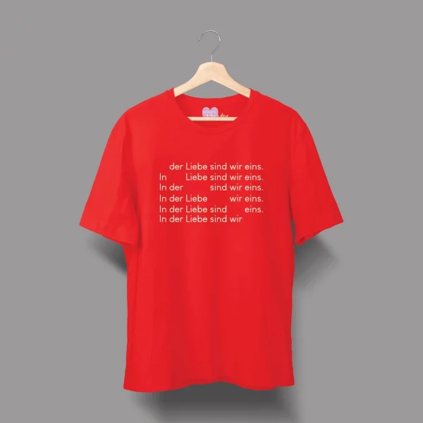 Unisex T-Shirt  "In der Liebe sind wir eins." – Bild 5