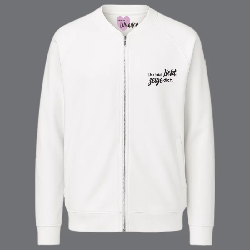 Damen Sweatjacke "Du bist Licht, zeige dich."
