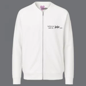 Damen Sweatjacke Lehre nur Liebe, weil du Liebe bist.