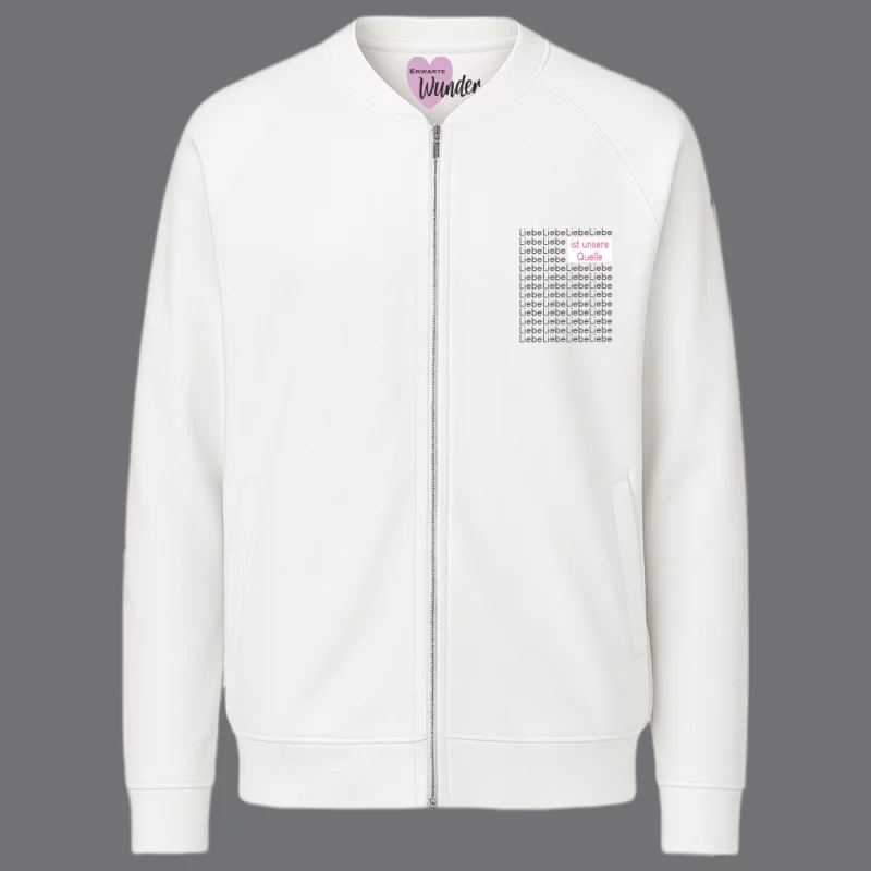 Damen Sweatjacke "Liebe ist unsere Quelle."