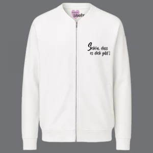 Damen Sweatjacke Schön, dass es dich gibt