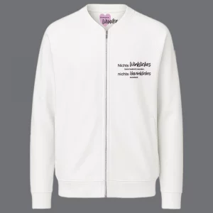 Damen Sweatjacke Nichts Wirkliches kann bedroht werden, nichts Unwirkliches existiert.