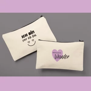Kosmetiktasche Ich bin wer ich bin
