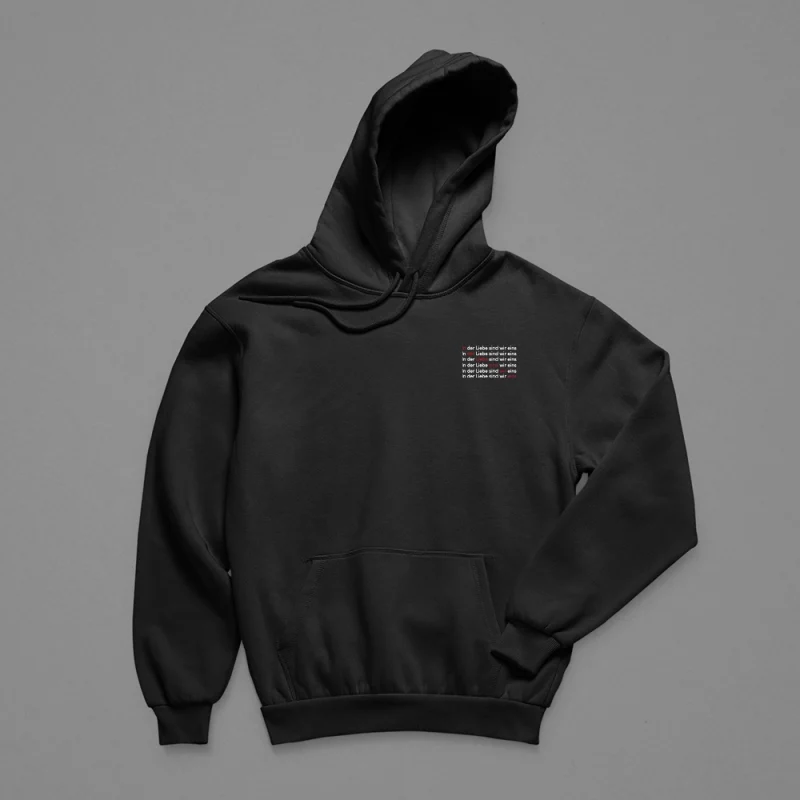 Hoodie Damen "In der Liebe sind wir eins."