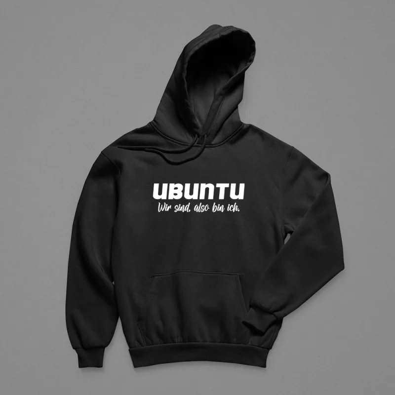 Hoodie Herren "Ubuntu Wir sind, also bin ich."