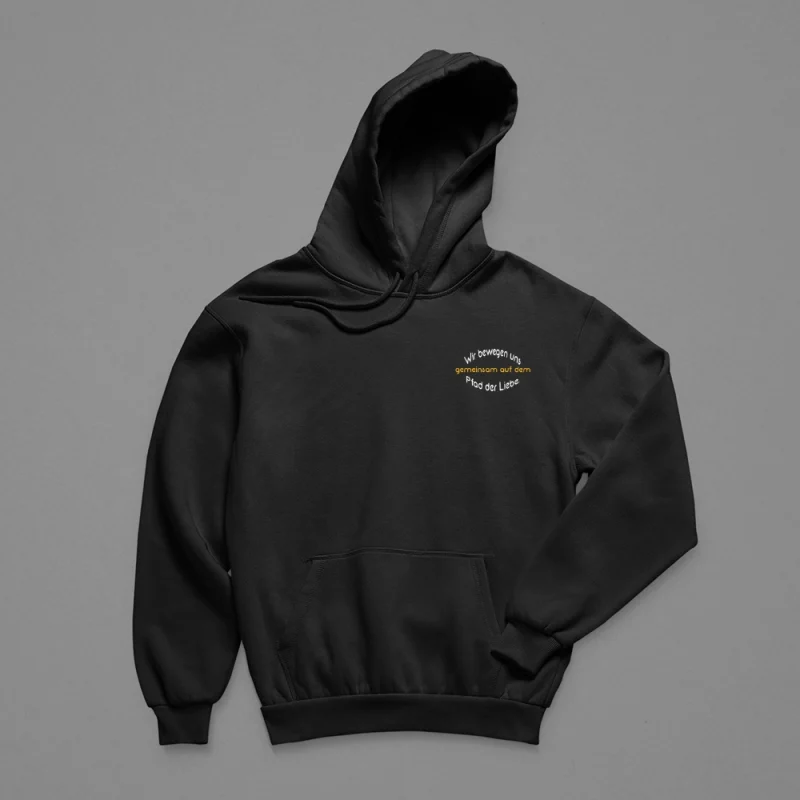 Hoodie Damen "Wir bewegen uns gemeinsam auf dem Pfad der Liebe."