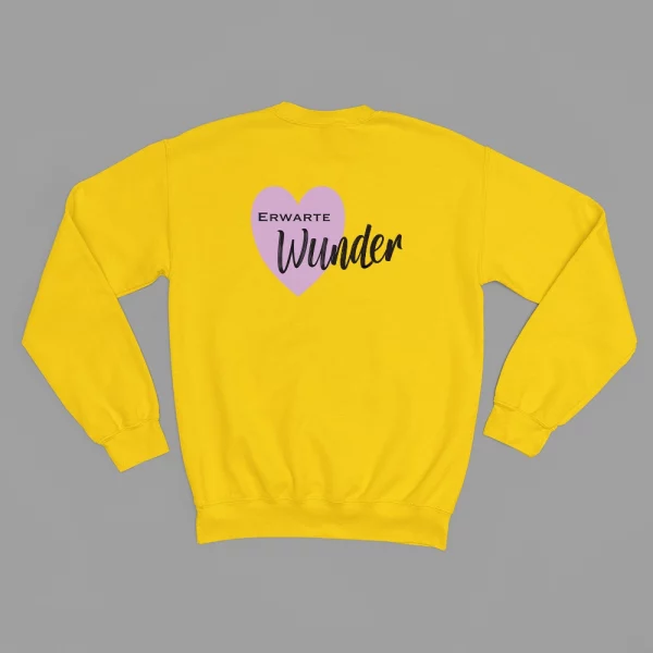 Unisex Sweatshirt "Erwarte Wunder" – Bild 6