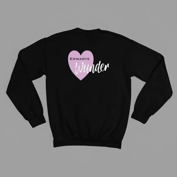 Unisex Sweatshirt "Erwarte Wunder" – Bild 3