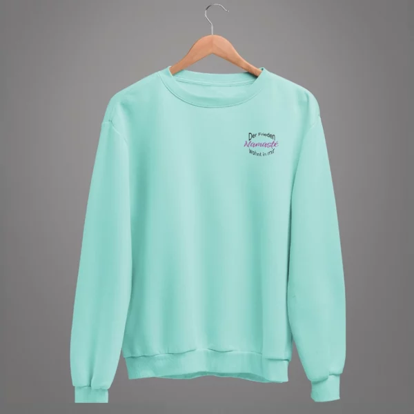 Unisex Sweatshirt  "Der Frieden wohnt in mir, Namasté" – Bild 6