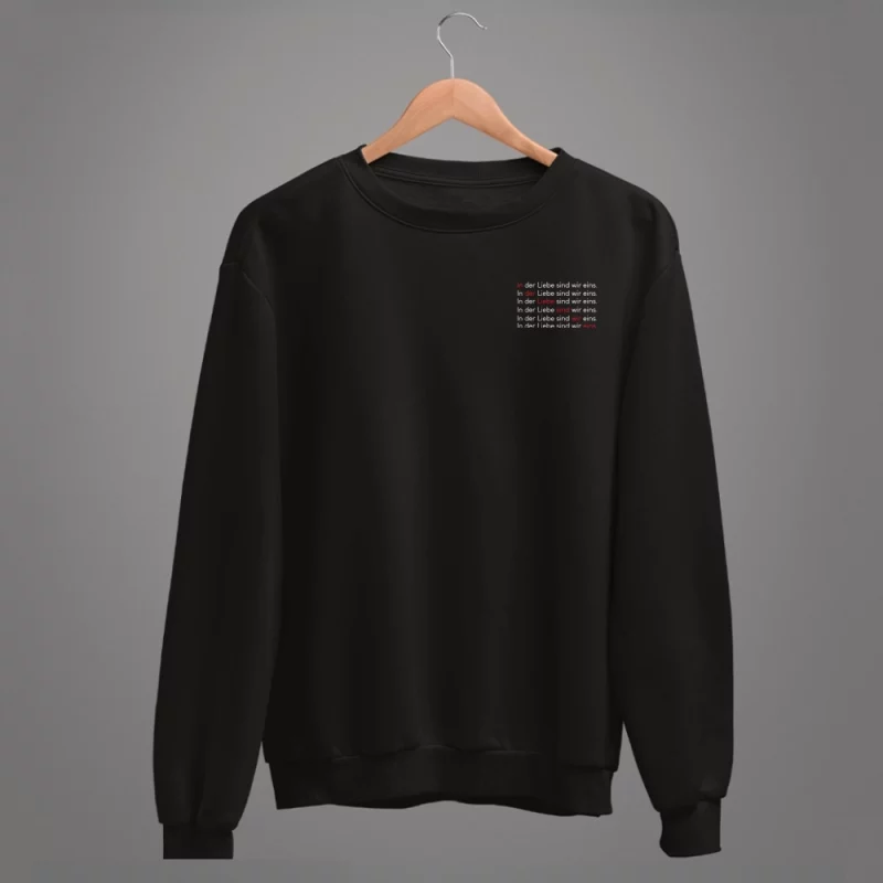 Unisex Sweatshirt  "In der Liebe sind wir eins."