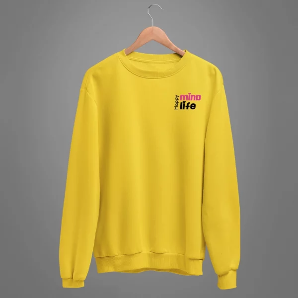 Unisex Sweatshirt  "Happy Mind, Happy Life" – Bild 3
