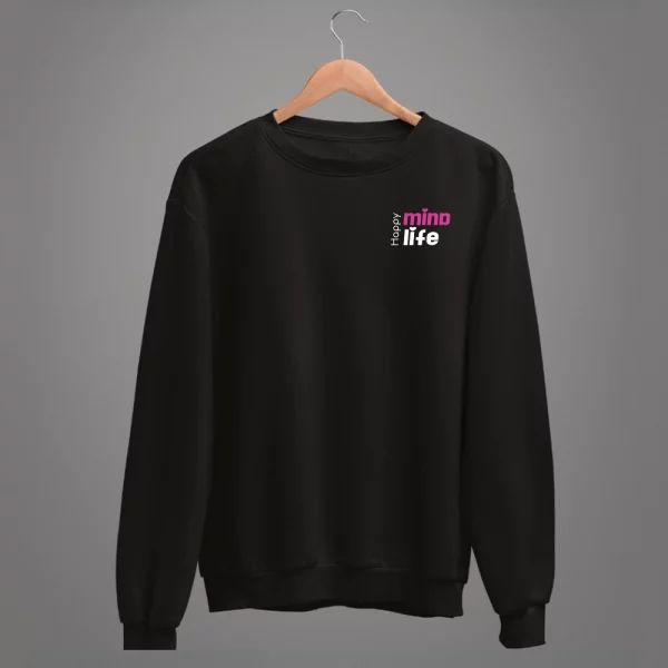 Unisex Sweatshirt  "Happy Mind, Happy Life" – Bild 2