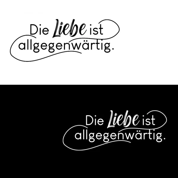 Hoodie Herren "Die Liebe ist allgegenwärtig" – Bild 2