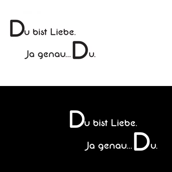 Hoodie Herren "Du bist Liebe. Ja genau…Du." – Bild 2