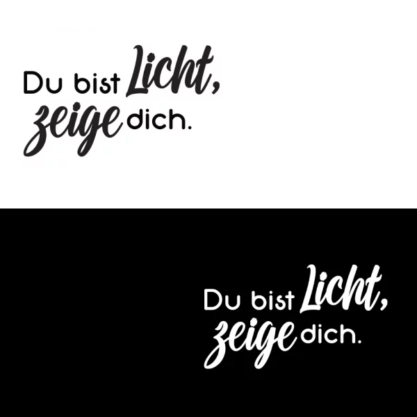 Hoodie Herren "Du bist Licht, zeige dich." – Bild 2