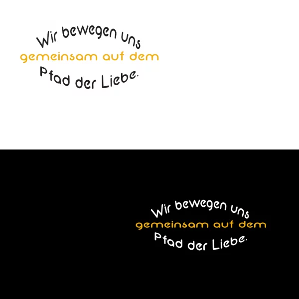 Hoodie Herren "Wir bewegen uns gemeinsam auf dem Pfad der Liebe." – Bild 2