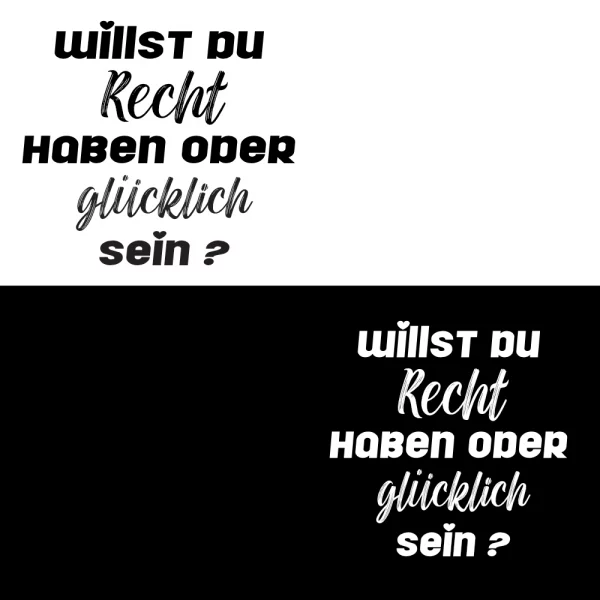 Hoodie Herren "Willst du Recht haben oder glücklich sein?" – Bild 2