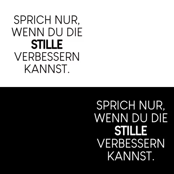 Unisex T-Shirt  "Sprich nur, wenn du die Stille verbessern kannst." – Bild 7